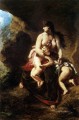 Medea about to Kill her Children Romantic Eugene Delacroix nude